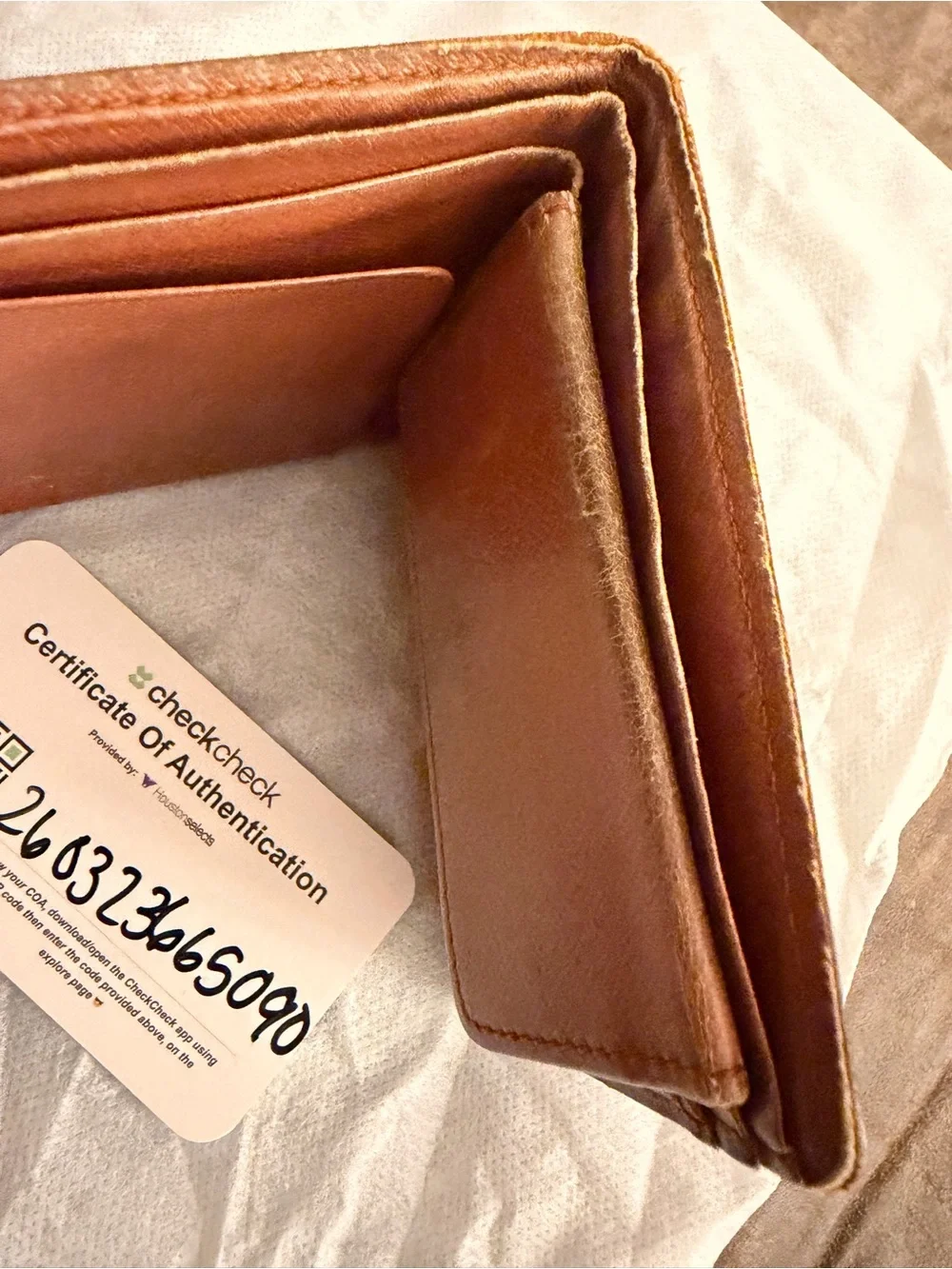 Louis Vuitton Monogram Canvas Bifold Wallet in Brown and Tan